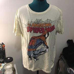 Pale Yellow Spider-Man Tee